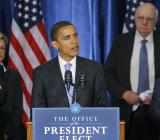 Obama, la prima conferenza stampa (foto Ap/Lapresse, Charles Dharapak)